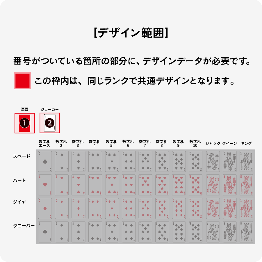 トランプ　ちいさめ（裏面とジョーカー）