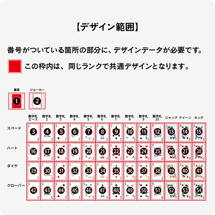 トランプ　ちいさめ(ぜ〜んぶ)